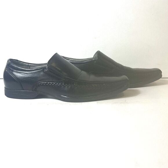 Madden M-Trace Black Faux Leather Slip On Square Toe Casual Comfort Men 11M Shoe - Picture 2 of 11